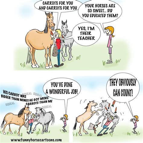 Funny Horse Cartoons | Horse cartoon, Funny horses, Horse quotes funny