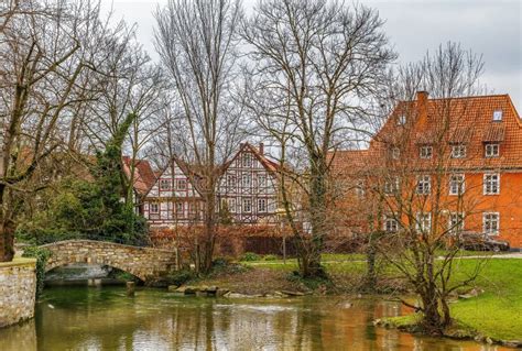 Pader River in Paderborn, Germany Stock Photo - Image of building ...