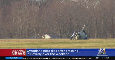 Man dies following gyroplane crash at Beverly Regional Airport - CBS Boston