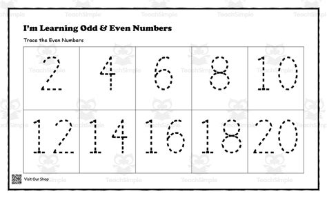 Odd and Even Numbers by Teach Simple