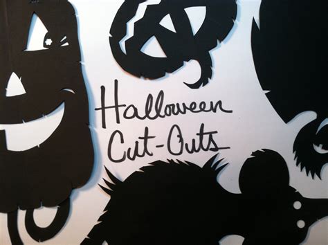 WENT SKETCHING: Halloween Cut-outs