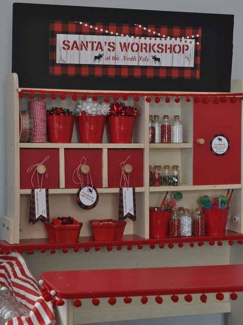 Santa's Workshop Christmas/Holiday Party Ideas | Santas workshop, North ...