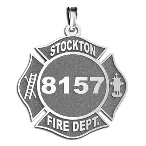 Personalized Stockton Fire Department Badge - PG75602