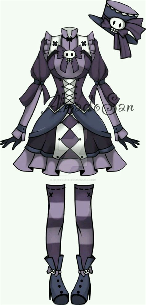 Trajes del juego | Anime outfits, Fashion design drawings, Drawing anime clothes