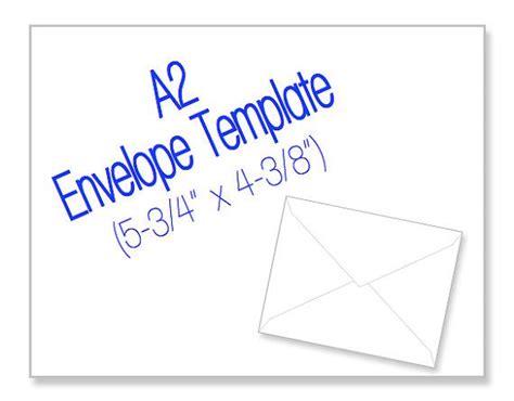 A2 Envelope Template | Envelope template, Envelope template printable, Templates