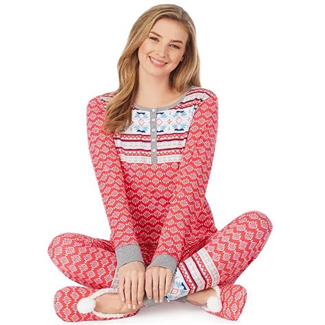 Women's Cuddl Duds 3-Piece Pajama Set