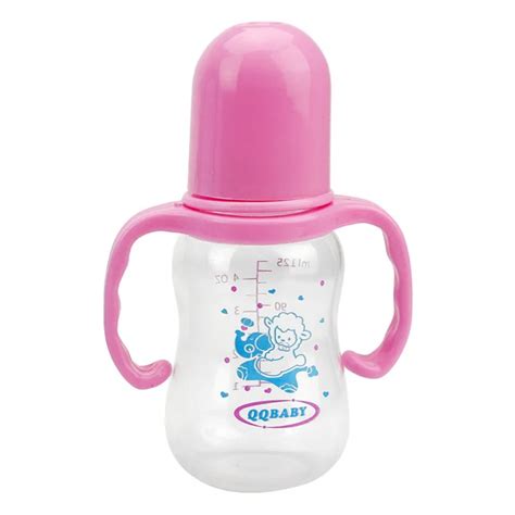 125ml Cute Baby Handle Bottles Infant Newborn Children Learn Feeding ...