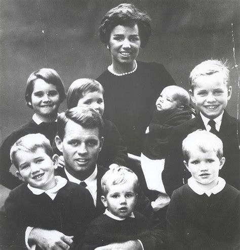 Robert and Ethel Kennedy pictured with their children Robert Jr ...