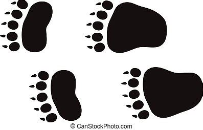 Rabbit tracks Vector Clip Art Royalty Free. 130 Rabbit tracks clipart ...