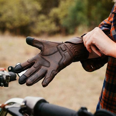 Indie Ridge Premium Leather Motorcycle Gloves | Wind Burned Eyes