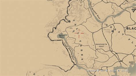 Red Dead 2 Cougar Spawn Location - Rectangle Circle