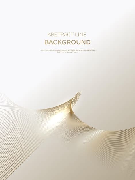 Premium Vector | Abstract background of luxury gold lines brochure ...