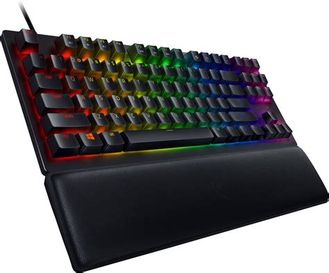 【がされる】 Razer Huntsman V2 TKL Tenkeyless Gaming Keyboard + PBT Keycap + Coiled Cable Upgrade Set ...