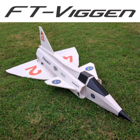 Viggen - Laser Cut Paper Laminated Foam board RC Plane kit - Vortex-RC