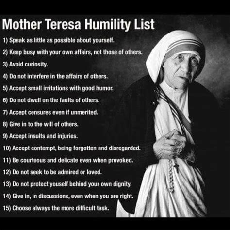 Mother teresa humility, Mother theresa quotes, Mother teresa