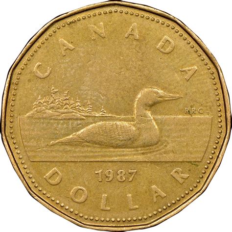 1987 Canadian Dollar Common Loon/First Year of Issue Proof Dollar Coin Coins & Money ...