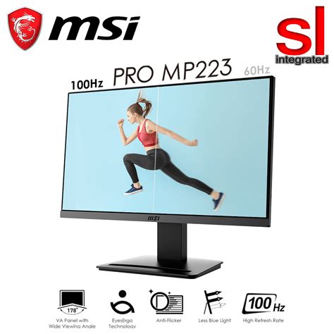 MSI PRO (MP225/MP223) 21.45'' FHD 100HZ 1MS IPS Business Productivity Monitor | Shopee Malaysia