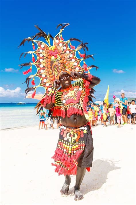 January 10th 2016. Boracay, Philippines. Festival Ati-Atihan Editorial Image - Image of atihan ...