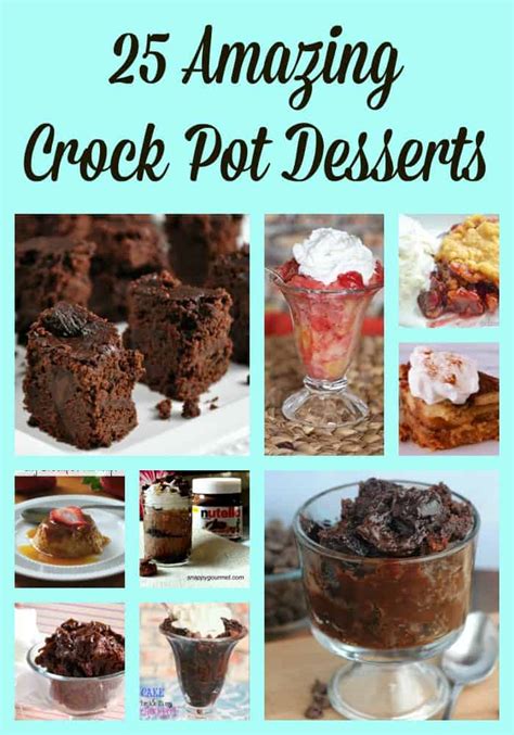 Crock Pot Desserts 25 Amazing Recipes | Midlife Healthy Living