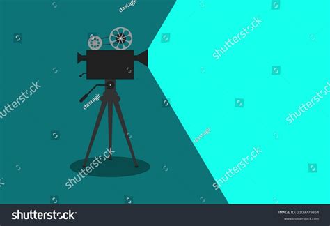 Cinema Movie Projector Reel On Poster Stock Vector (Royalty Free ...