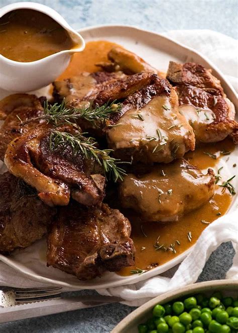 Lamb Chops with Rosemary Gravy (loin chops, forequarter, cutlets) | Recipe | Lamb chop recipes ...