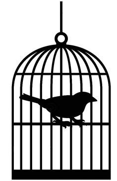 Caged Bird Drawing | Free download on ClipArtMag