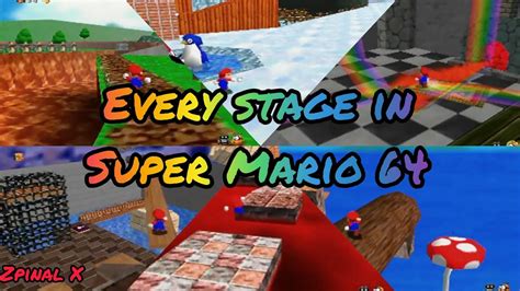 SUPER MARIO 64 - ALL STAGES - YouTube