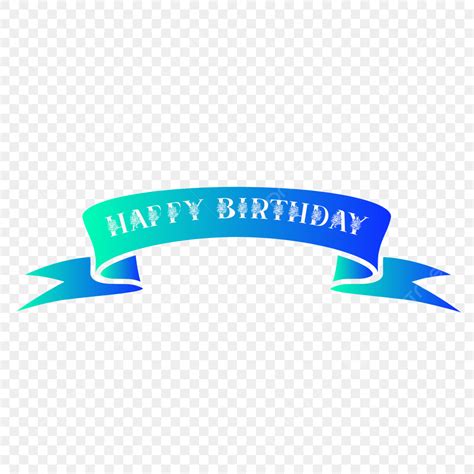 Style Ribbon Vector Design Images, Happy Birthday Ribbon Style Png ...