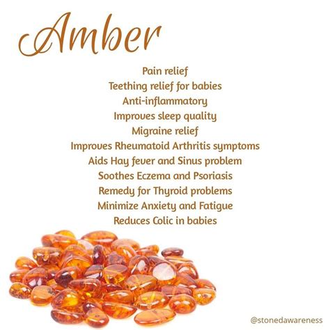 Amber benefits @stonedawareness Amber Gemstone, Amber Crystal, Crystal ...