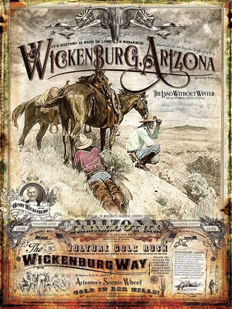 Wickenburg, Arizona Historical Poster 18"x24" — MaverickDesignGroupMaverick Design | Rodeo ...