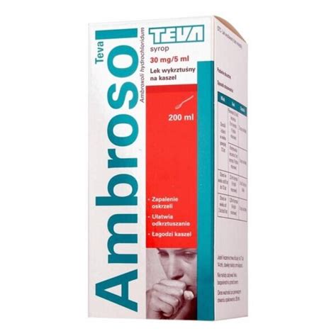 Ambrosol Teva, (30 mg / 5 ml), syrup, 200 ml – ApoZona