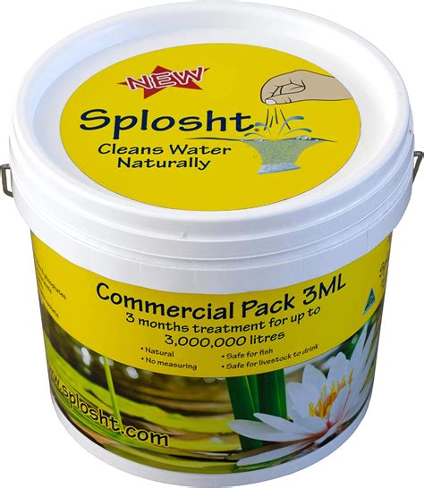 SPLOSHT Pond Clear Water Treatment Commercial Pack. Natural Pond ...