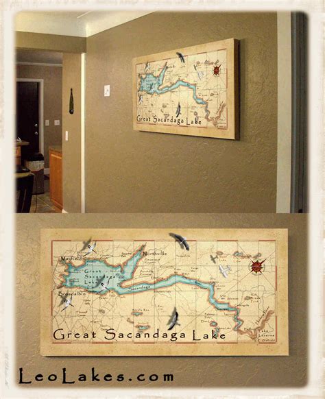 Leo Lakes: Beautiful Great Sacandaga Lake Map