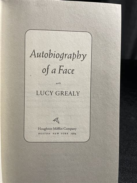 Autobiography of a Face by Lucy Grealy - Etsy