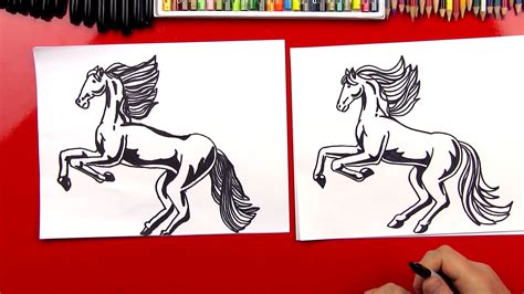 How To Draw A Realistic Horse (Part 1) - Art For Kids Hub