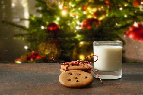 Christmas Cookies And Milk - Stock Photos | Motion Array