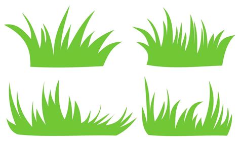 vector green grass silhouette 6263890 Vector Art at Vecteezy