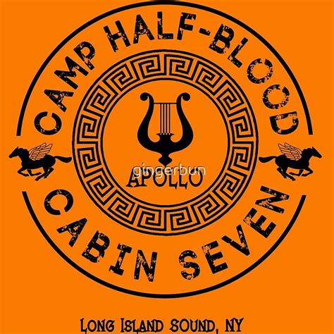 "Percy Jackson - Camp Half-Blood - Cabin Seven - Apollo" Posters by gingerbun | Redbubble