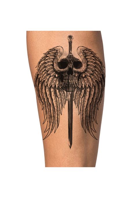 Angel And Sword Tattoo