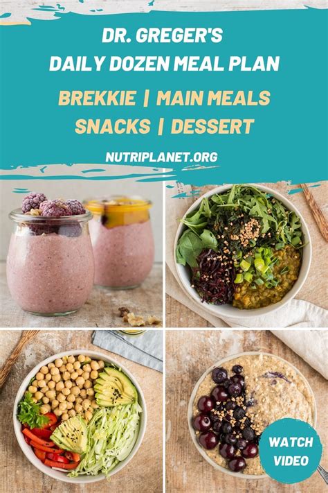 Daily Dozen Meal Plan [Gluten-Free, Low-Fat] | Nutriplanet