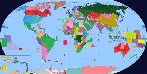 Colored World Map with Primary, Secondary and Tertiary Borders [4974 x 2519] : r/MapPorn