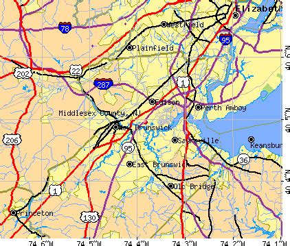 Map Of Middlesex County Nj - Maping Resources