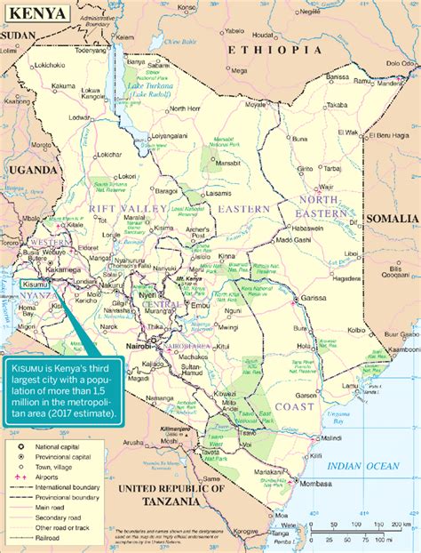 1. Map of Kenya (with location of Kisumu indicated), derived from a... | Download Scientific Diagram