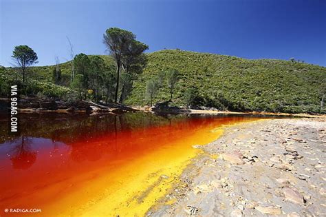 Rio Tinto (river) in Southwestern Spain. All I see is German flag. - 9GAG