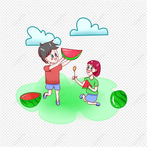 Child Eating Watermelon PNG Image And Clipart Image For Free Download ...