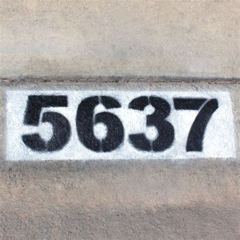 Address Number Curb Stencils - Custom Curb Stencils | Woodlandmanufacturing.com