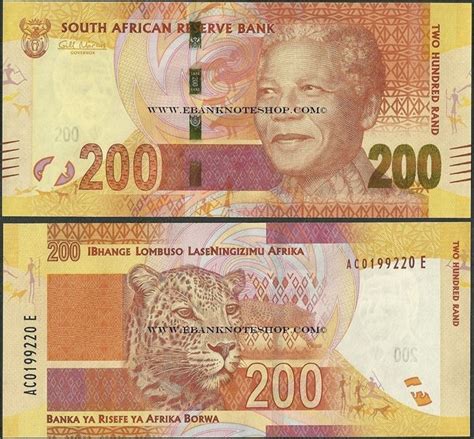 Ebanknoteshop. South Africa,P137,B766a,200 Rands