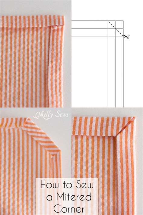 Sew Napkins - Mitered Corners or Rolled Hems - Melly Sews