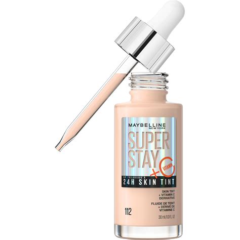 Maybelline Super Stay Super Stay Up to 24HR Skin Tint with Vitamin C, 112, 1 fl oz - Walmart.com