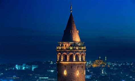 Galata tower at night. | Tower, Istanbul, Hagia sophia